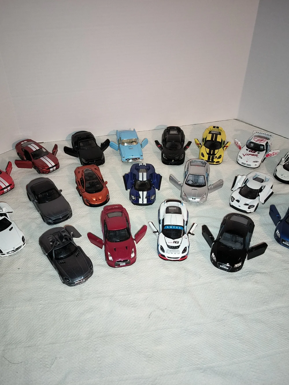 Assorted Kids Die-Cast Sports Car Toy Set - Multi-Color